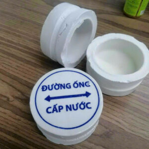 mốc sứ cảnh báo đường ống cấp nước