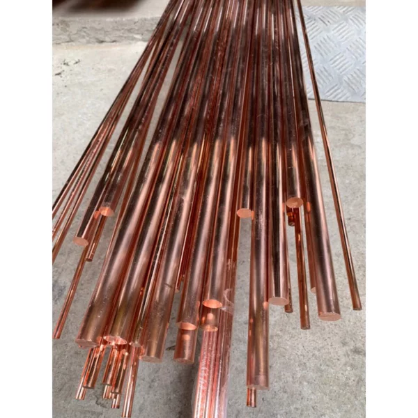 Cọc tiếp địa đồng nguyên chất (đồng đỏ)